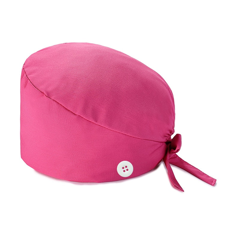 Scrub Cap with Button