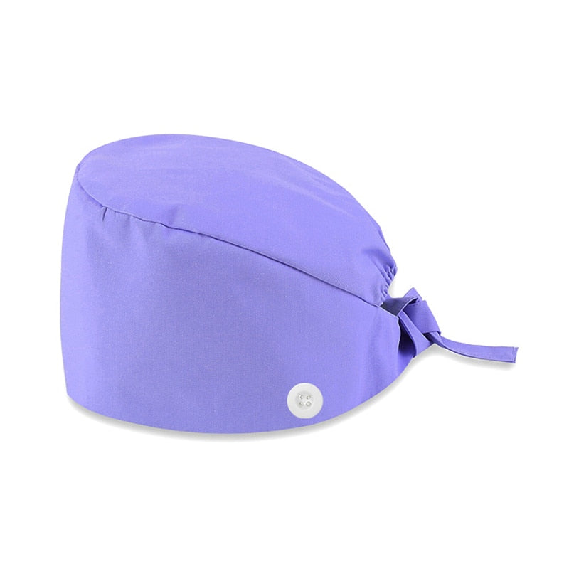 Scrub Cap with Button