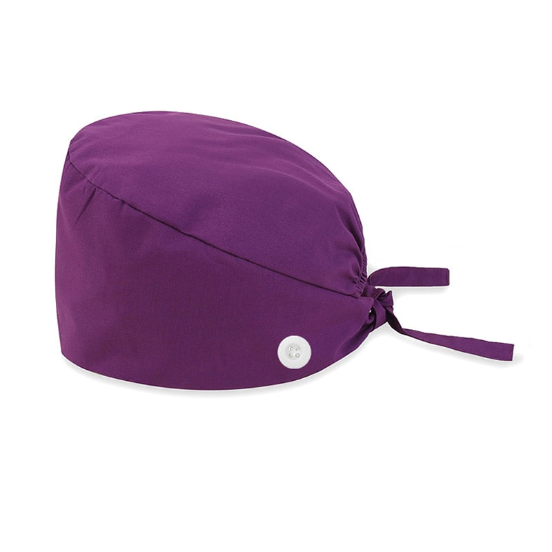 Scrub Cap with Button